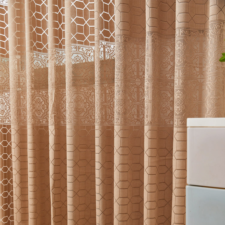 Têxtil Sala Renda Janela 3 d cortinas tecidos transparentes em rolos