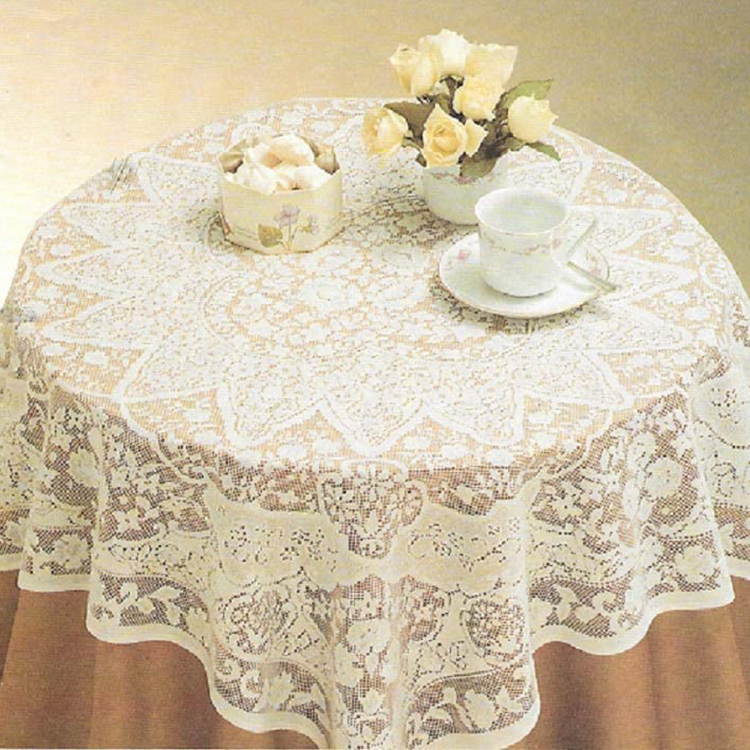 Tecido de guardanapo de pano de mesa elegante de poliéster lavável branco de jantar