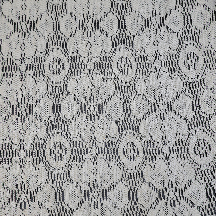 Novos modelos de sala de estar leve polyster malha jacquard spot cortina tecido transparente voil