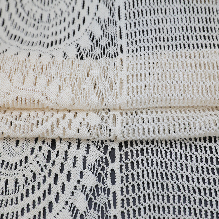 Melhor preço cortina de decoração de casamento leve mancha jacquard malha elegante tecido branco puro